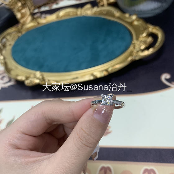 HW经典钻戒💍一大早拿过来的拍摄样品_戒指钻石