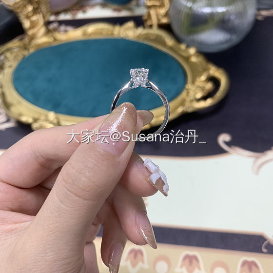 HW经典钻戒💍一大早拿过来的拍摄样品_戒指钻石