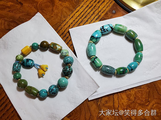 花花串，炒冷饭。_有机宝石琥珀蜜蜡