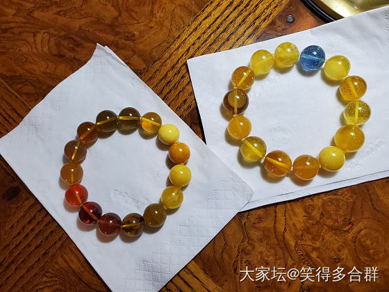 花花串，炒冷饭。_有机宝石琥珀蜜蜡