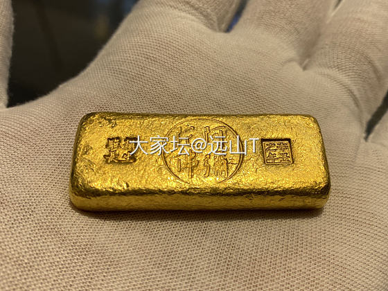 135克的金镇纸“紫金弥陀錠”_金