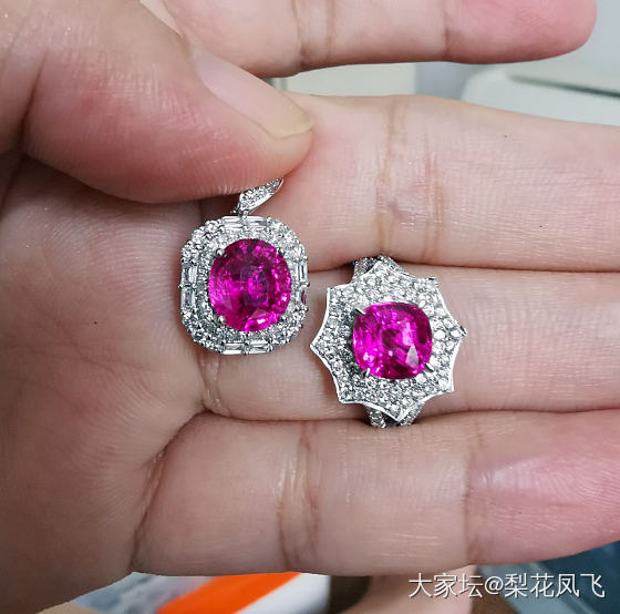 今天戴这套粉_红宝石