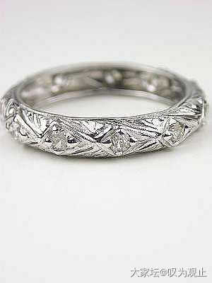 国外的复古花丝结婚戒指，和中国的很像_戒指银