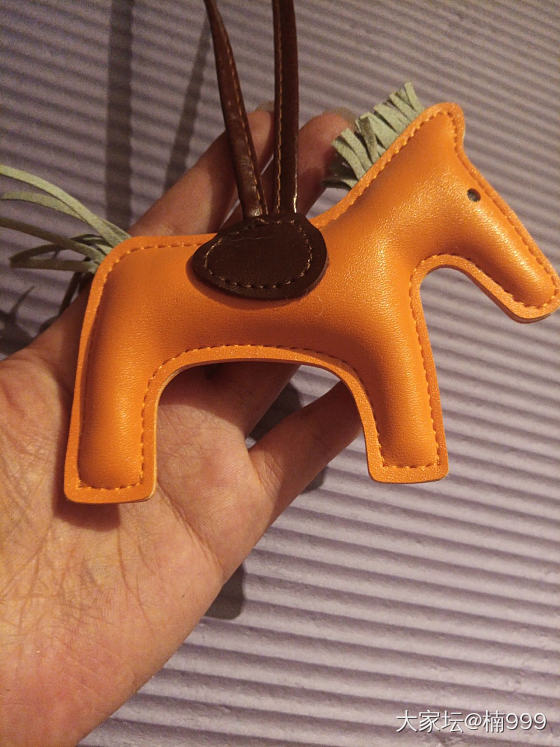 真皮小马挂件_手工diy
