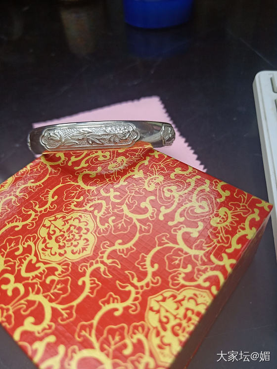 今天两份快乐，同时收到了贤叔家的四君子梅兰竹菊还有双尖_匠人银