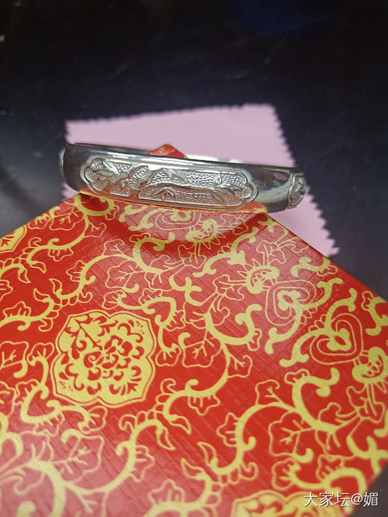 今天两份快乐，同时收到了贤叔家的四君子梅兰竹菊还有双尖_匠人银