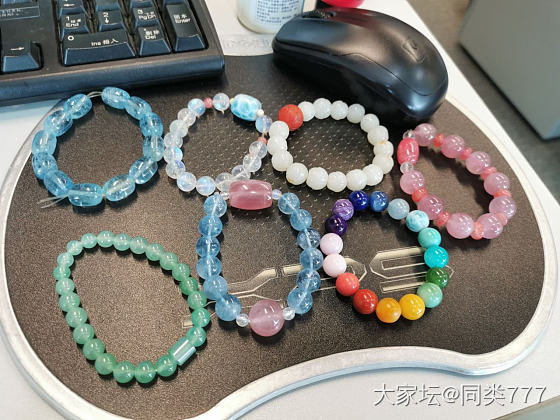想看看大家自己搭配的手串儿～～_珠串