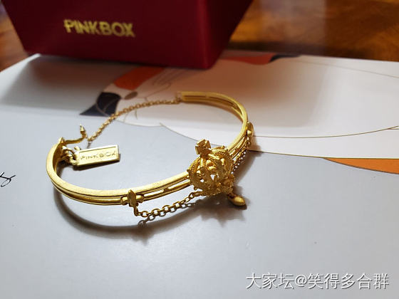 pinkbox皇冠链镯_手镯金