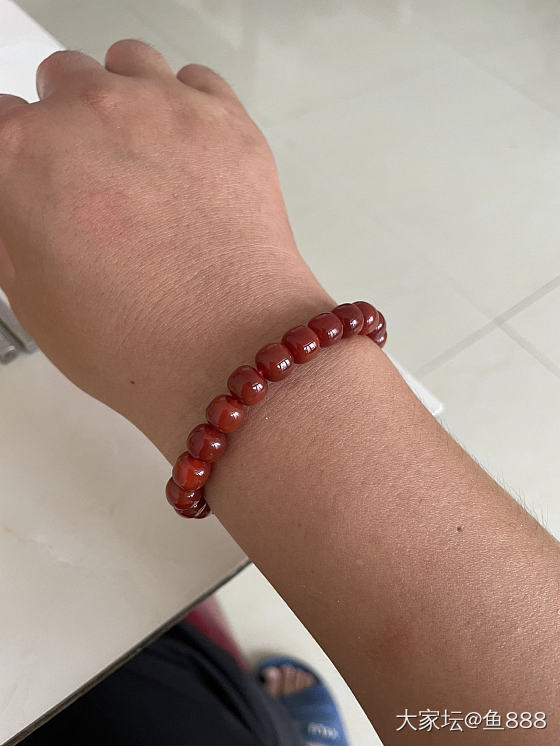 南红小桶珠手串_南红