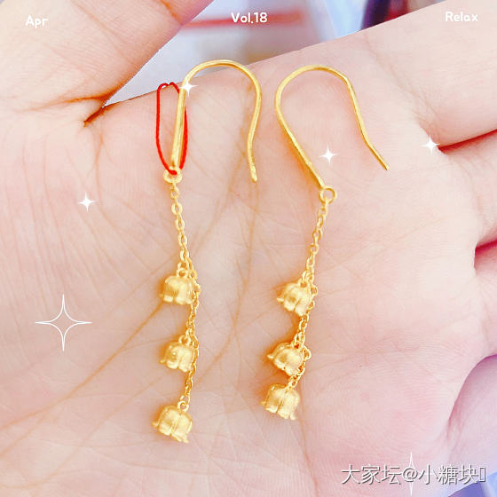 铃兰花耳环～_金