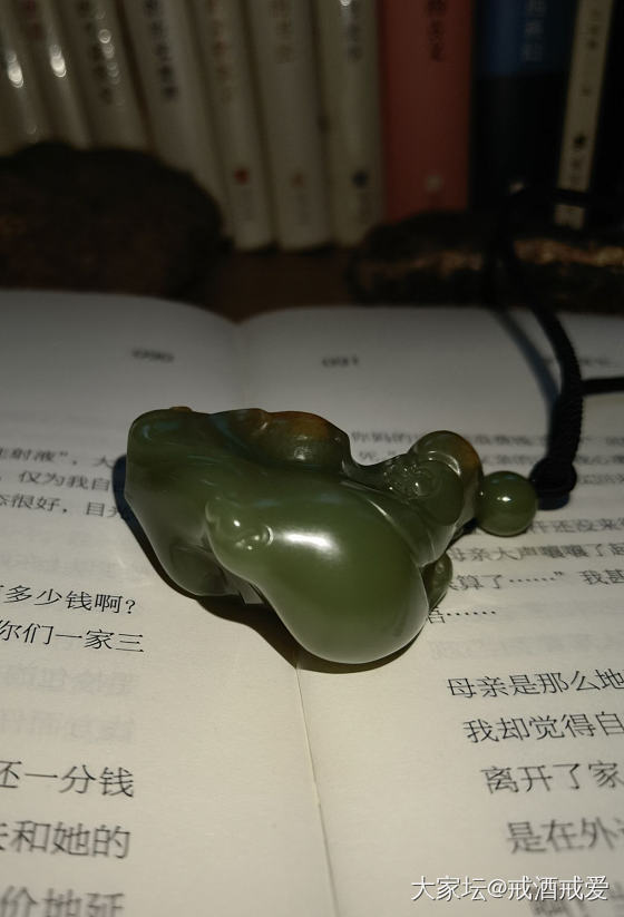 看书不认真，摸玉玩核桃_和田玉