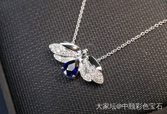 ##中颐天然皇家蓝蓝宝石锁骨链##  0.93ct_蓝宝石名贵宝石