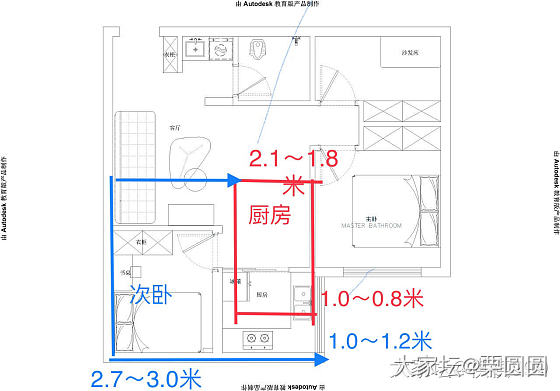 姐妹们，别扭房型后续来了。听了大家的意见，请高人重新布置了_房子