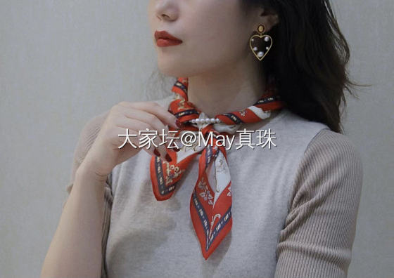 高定风的即视感｜天然珍珠耳环，上耳太高级了～_有机宝石