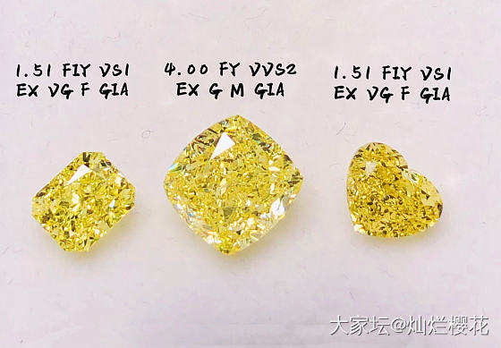 黄钻现货三粒_异形钻彩钻