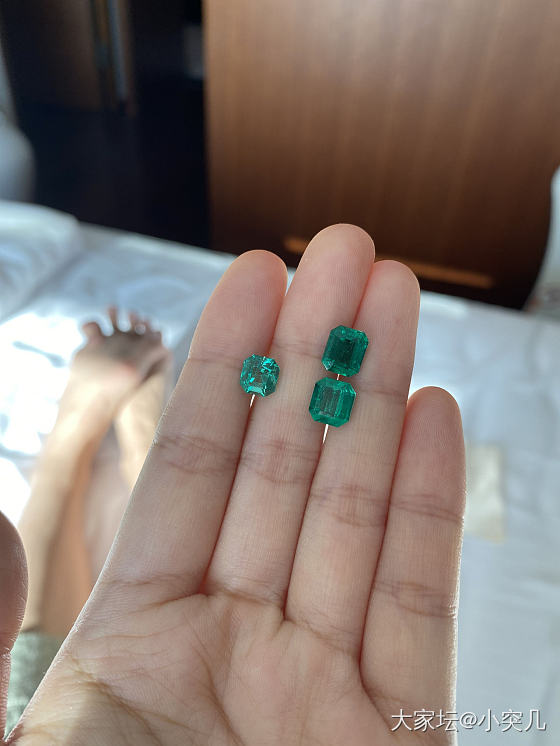 两颗祖母绿大家给点意见_祖母绿