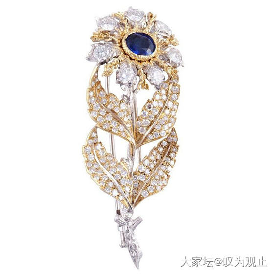 穿外套大衣佩戴的珠宝胸针好奢华_胸饰名贵宝石