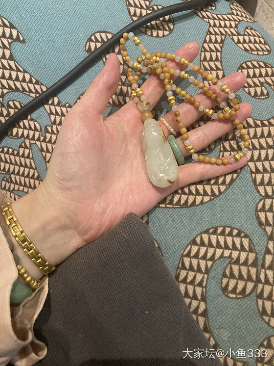 终于配到顶珠了_和田玉