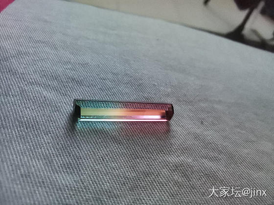 比较喜欢的一颗西瓜_刻面宝石碧玺彩色宝石