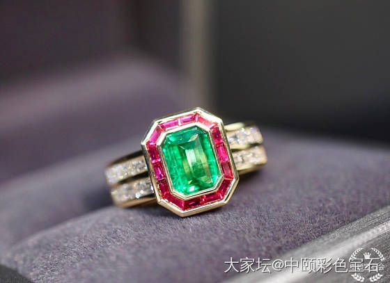 ##中颐天然赞比亚祖母绿戒指##  0.76ct_戒指祖母绿名贵宝石