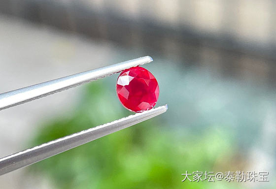 【泰勒彩宝】1.04ct 无烧鸽血红小可爱_红宝石