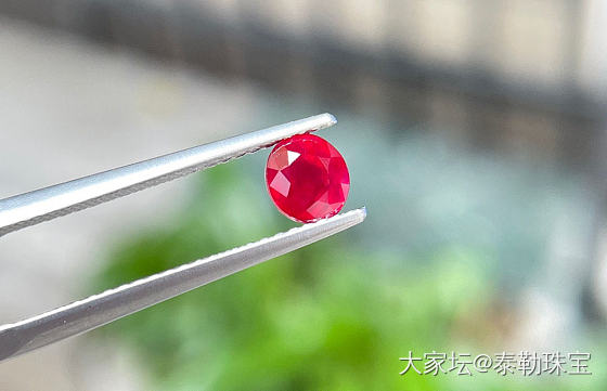 【泰勒彩宝】1.04ct 无烧鸽血红小可爱_红宝石