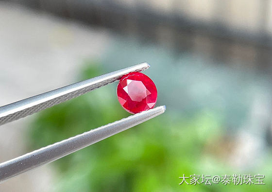 【泰勒彩宝】1.04ct 无烧鸽血红小可爱_红宝石