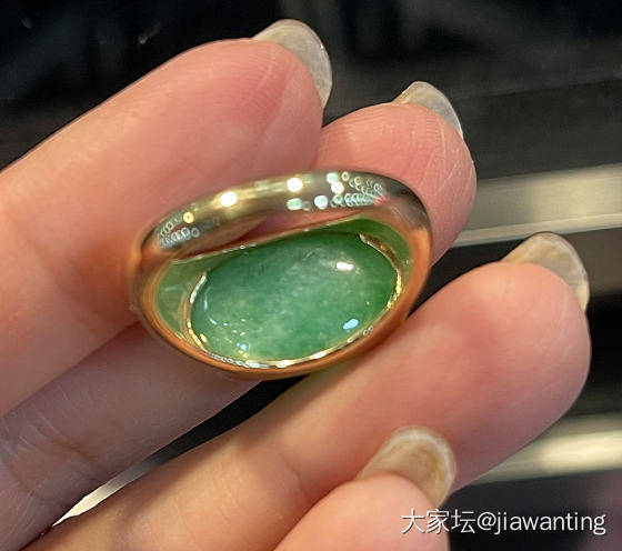 求购一个12+的绿蛋戒指呀_戒指翡翠