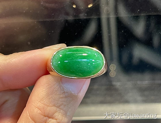 求购一个12+的绿蛋戒指呀_戒指翡翠