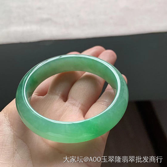满绿小圈手镯捡漏_翡翠