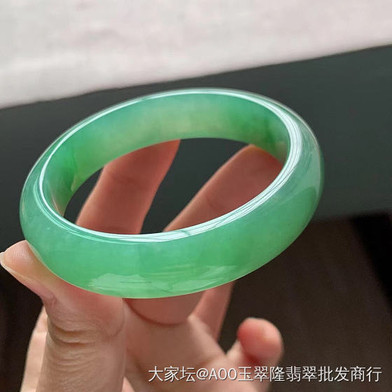 满绿小圈手镯捡漏_翡翠