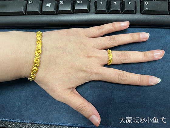 两支唐草纹_手饰金