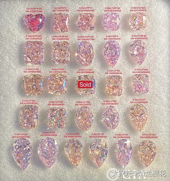 GIA Pink 小精品粉钻现货_异形钻彩钻