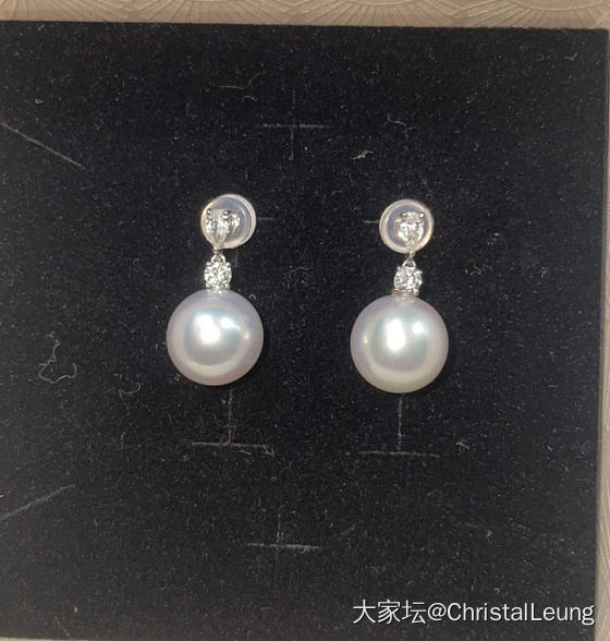 澳白耳环成品_耳饰海水珍珠
