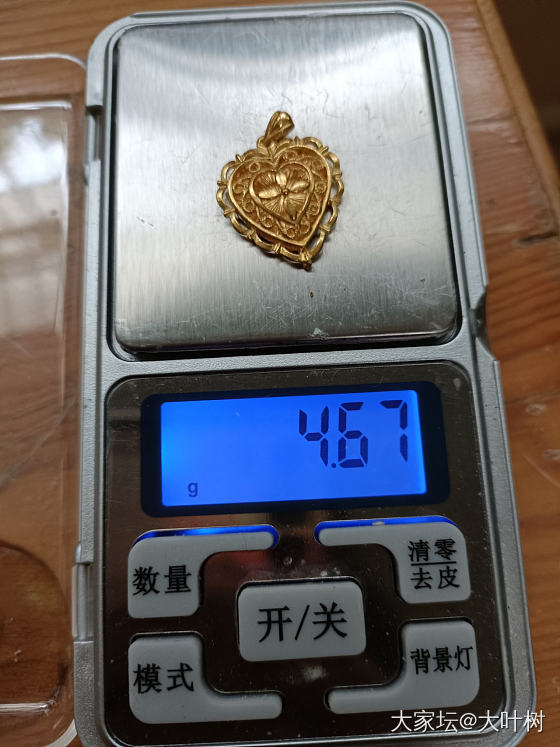 居家打金足金桃心吊坠_金工金