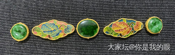 烧蓝牡丹配翡翠_搭配翡翠金