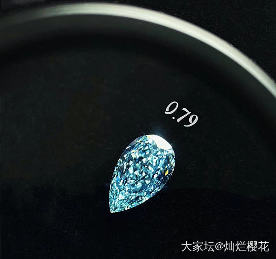 新货. 精品蓝钻. fancy Blue . ｜0.79ct -F. blue ..._钻石
