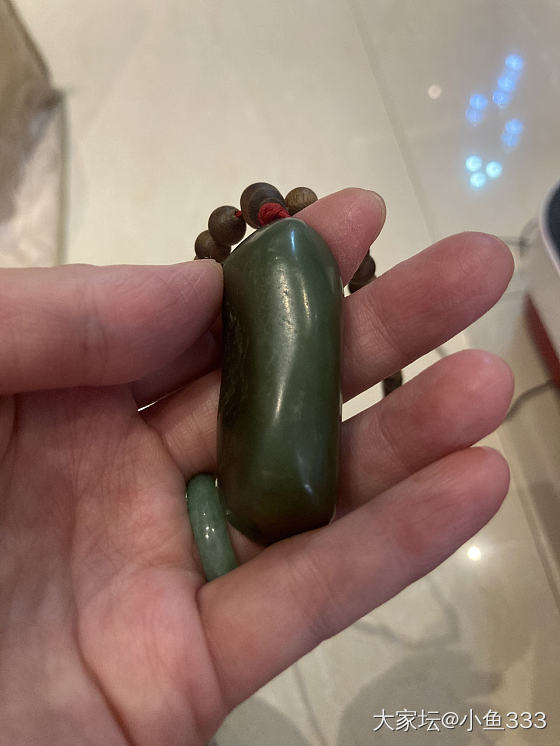 翻箱底找出了这块碧玉籽_和田玉