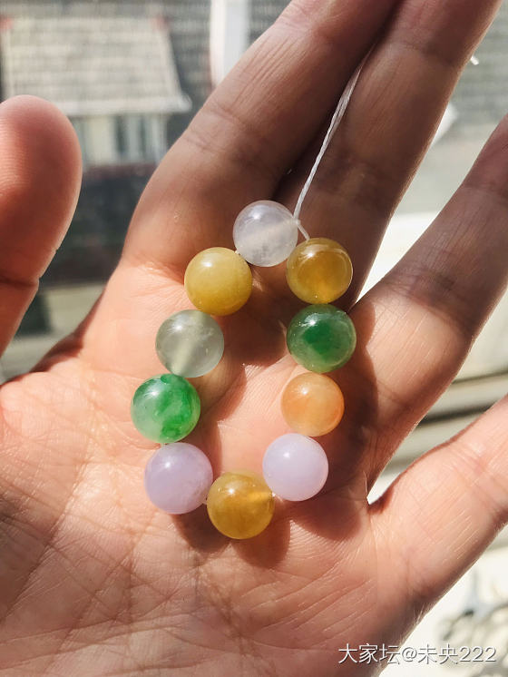 阳光☀️好，晒晒宝贝，看哪串先攒齐_翡翠