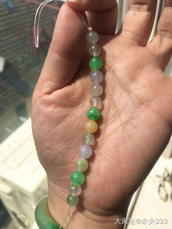 阳光☀️好，晒晒宝贝，看哪串先攒齐_翡翠