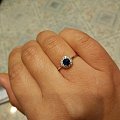 从斯里兰卡带回来的蓝宝石戒指