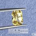 【8.6日vivid yellow无烧黄色蓝宝石2.36ct】