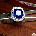 【定制欣赏】6克拉多加热皇家蓝，大钻石的豪镶，想不好看都难