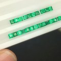 【Mgems微信mikiqiu】祖母绿2-2.5mm公主方切和钻石cut顶级系