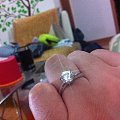 结婚周年购入1.23ct钻石慰劳老婆~~