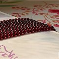 【青青第二团】最好的 特级全净体酒红石榴石40cm长链 4-7mm