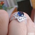 急！恳请各位大神帮我看下这枚蓝宝石戒指是否可留？