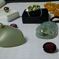 祖母绿，原籽，石榴戒面，碧玺戒面 又出闲置了 唉。。。