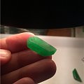 刚切的阳绿料子