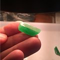刚切的阳绿料子